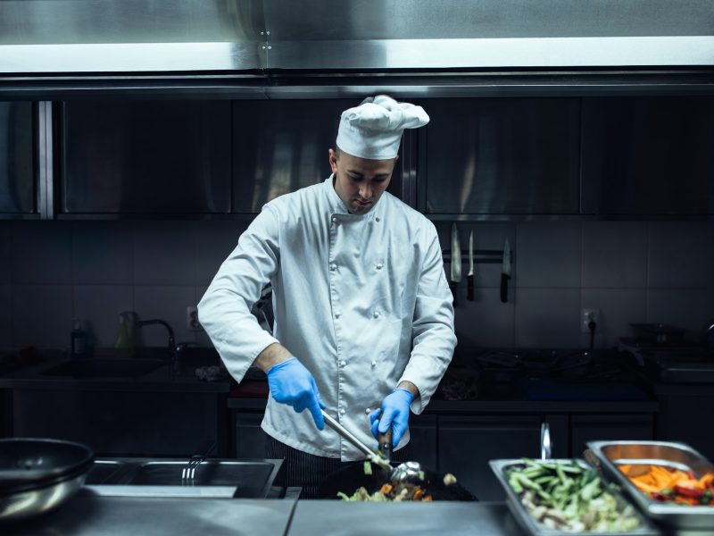 He's responsible for main course