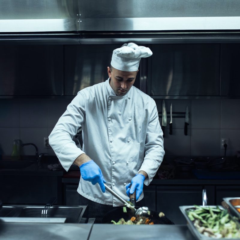 He's responsible for main course